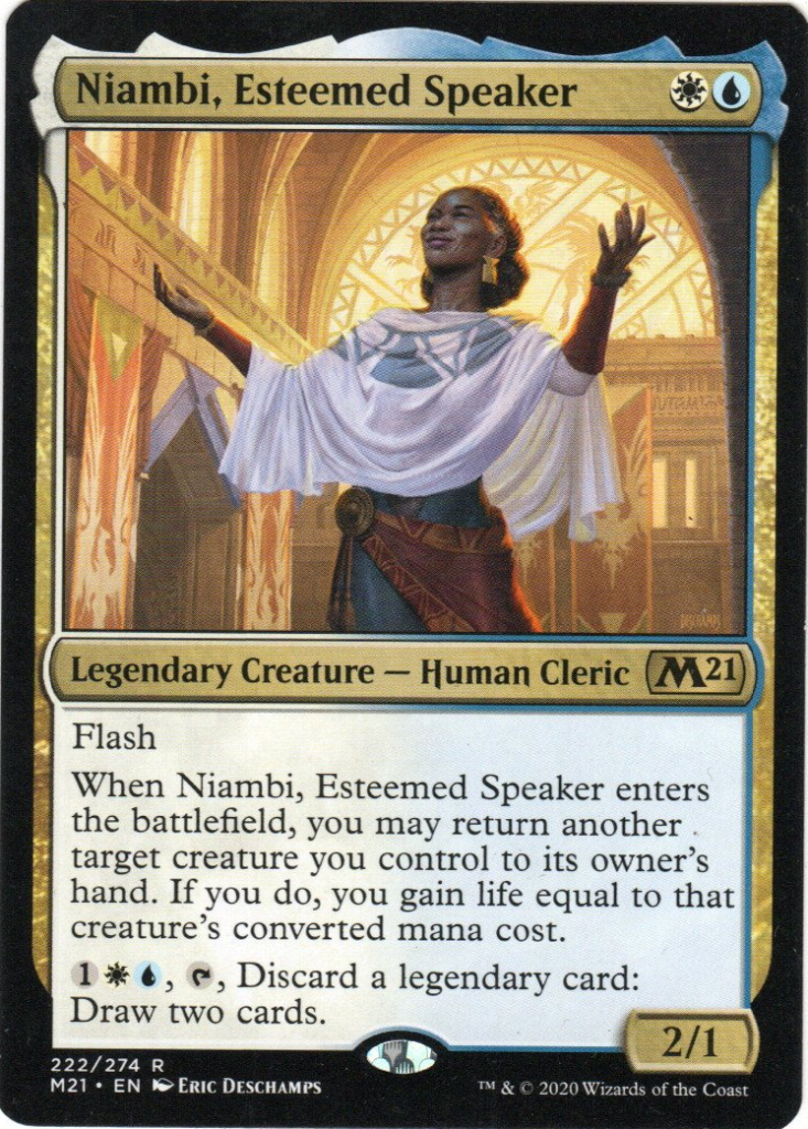 Niambi, Esteemed Speaker