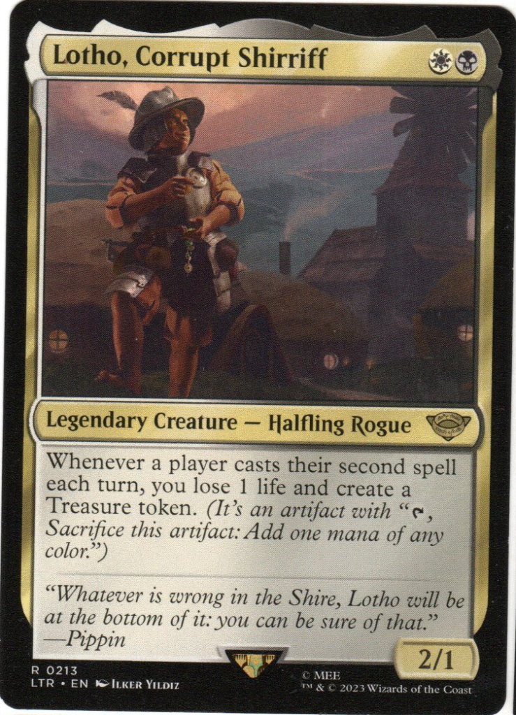 Lotho, Corrupt Shirriff